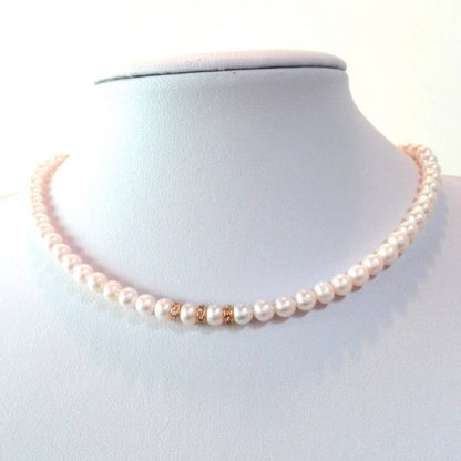 HANDMADE NECKLACE PEARL GOLD