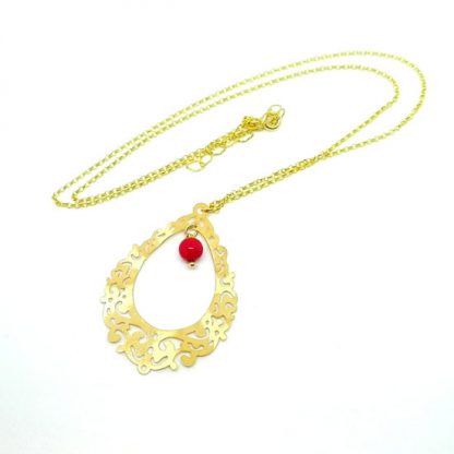 PENDANT CORAL QUEEN S GOLD